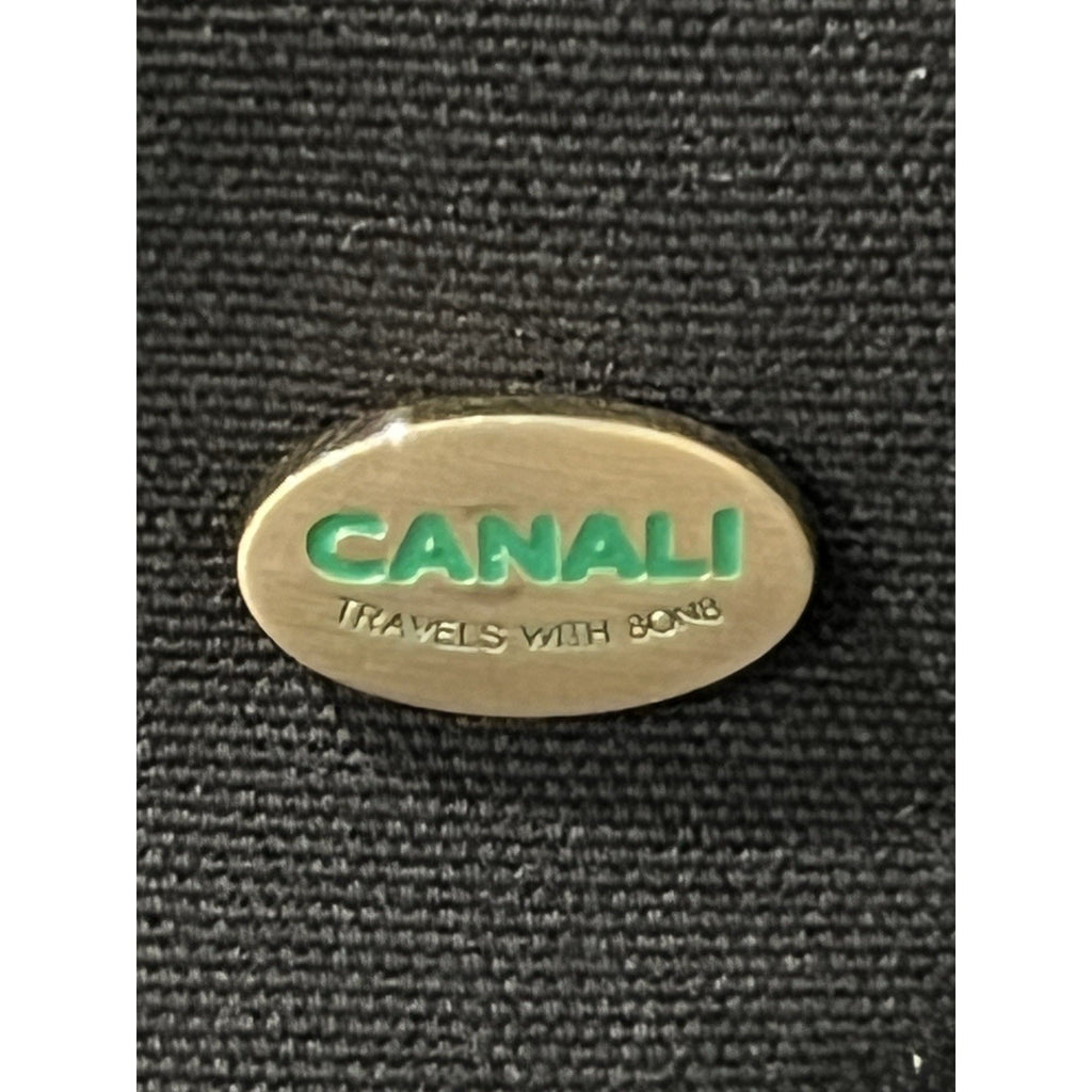 Canali logo-appliqué baseball cap in black Fitted