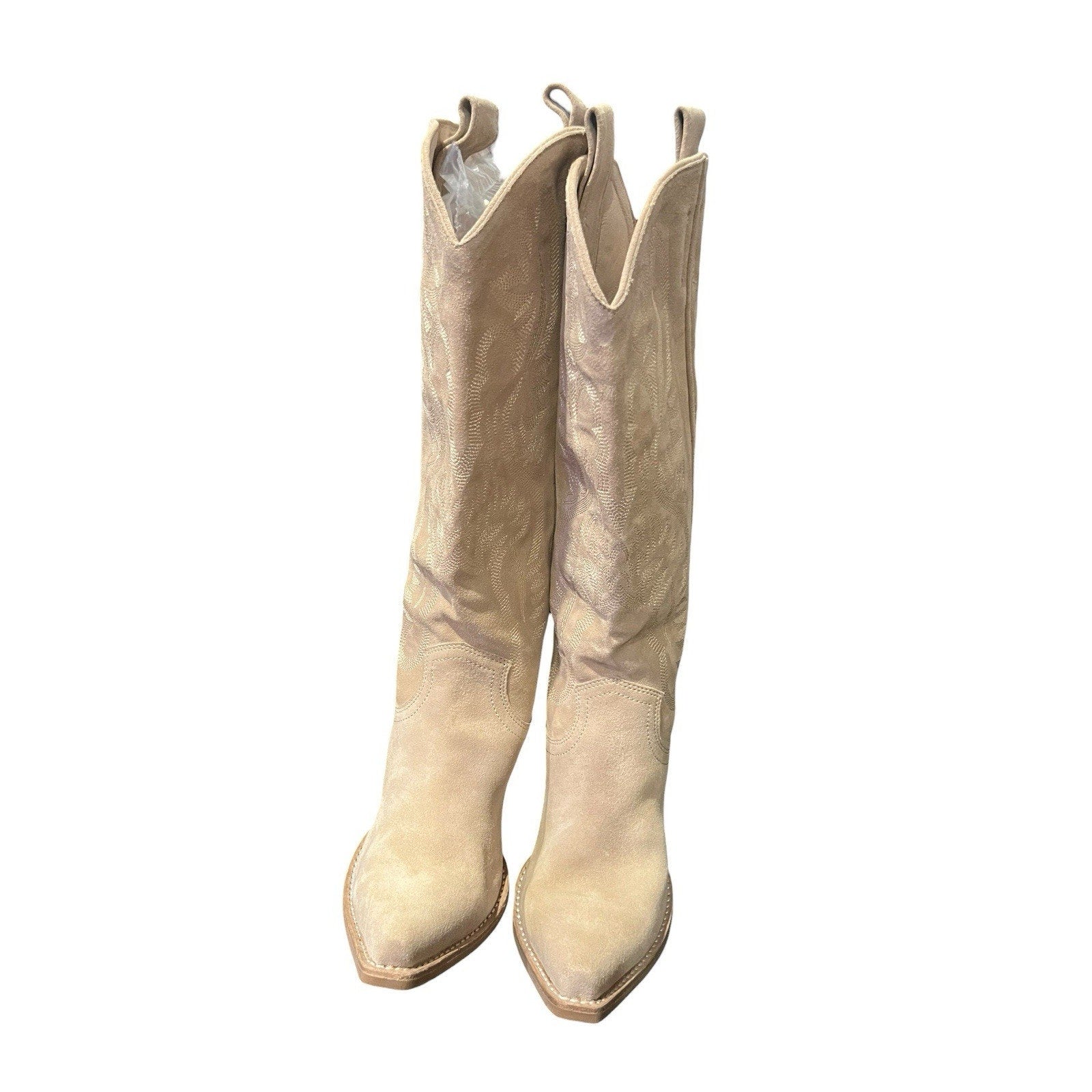 Jeffrey Campbell RANCHER-K boots in beige suede Women’s Shoe Size 8.5