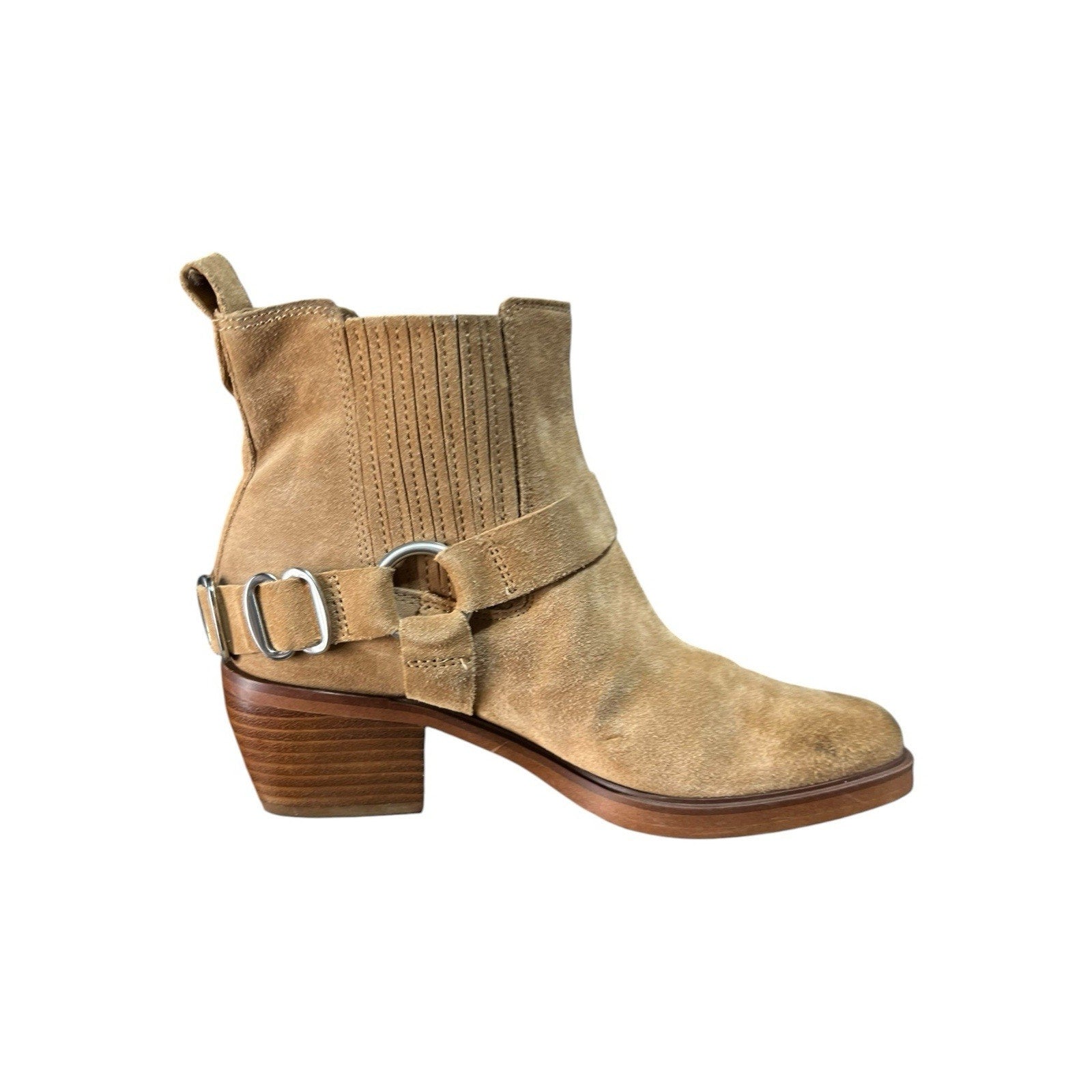 Sam Edelman Bellamie camel harness moto bootie Size 6.5M