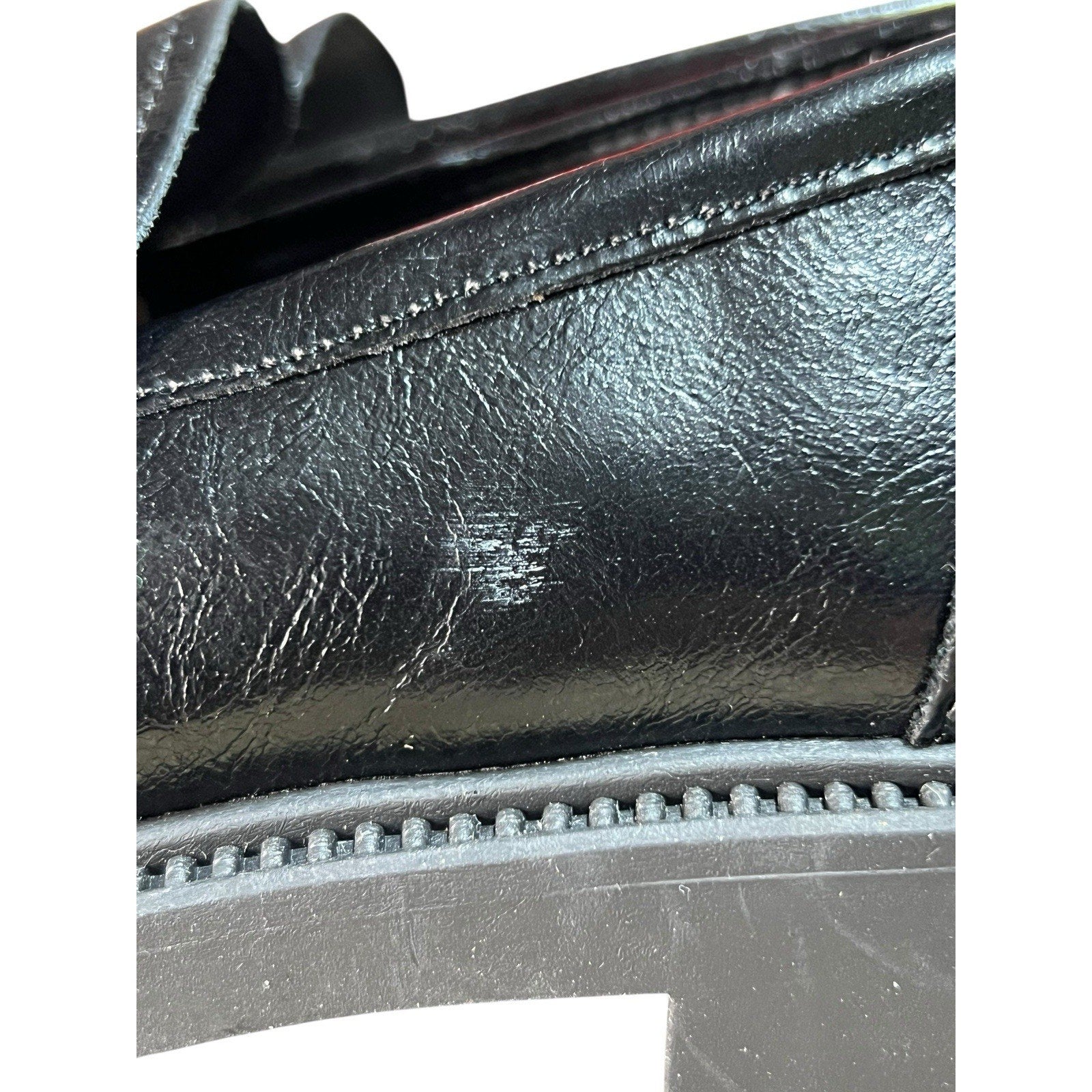 Steve Madden Lands Black Leather Loafers Women’s Shoe Size 7 M Leather Uppper