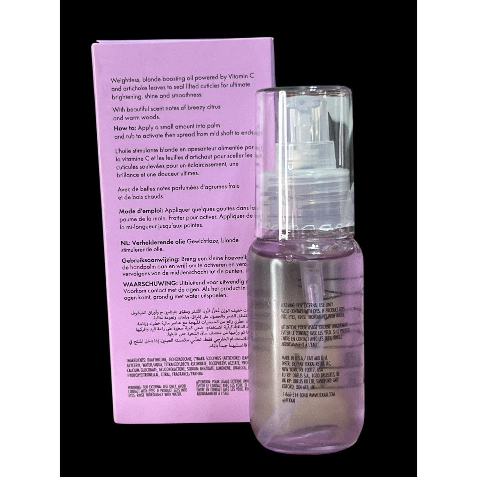 Fekkai Blonde Rx Brightening Oil 1.7 Oz NIB