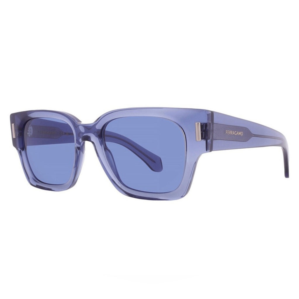 Salvatore Ferragamo Translucent Blue Sunglasses NWT MSRP $350