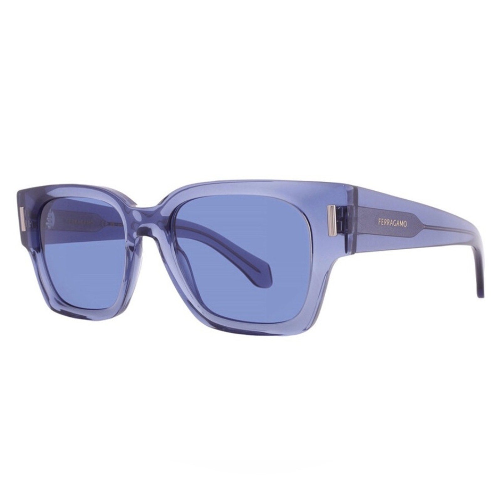 Salvatore Ferragamo Translucent Blue Sunglasses NWT MSRP $350