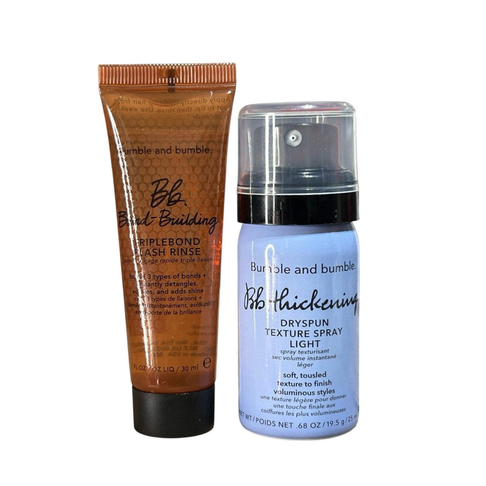Bumble And Bumble Travel Set Of Bond Building And Thickening Spray New