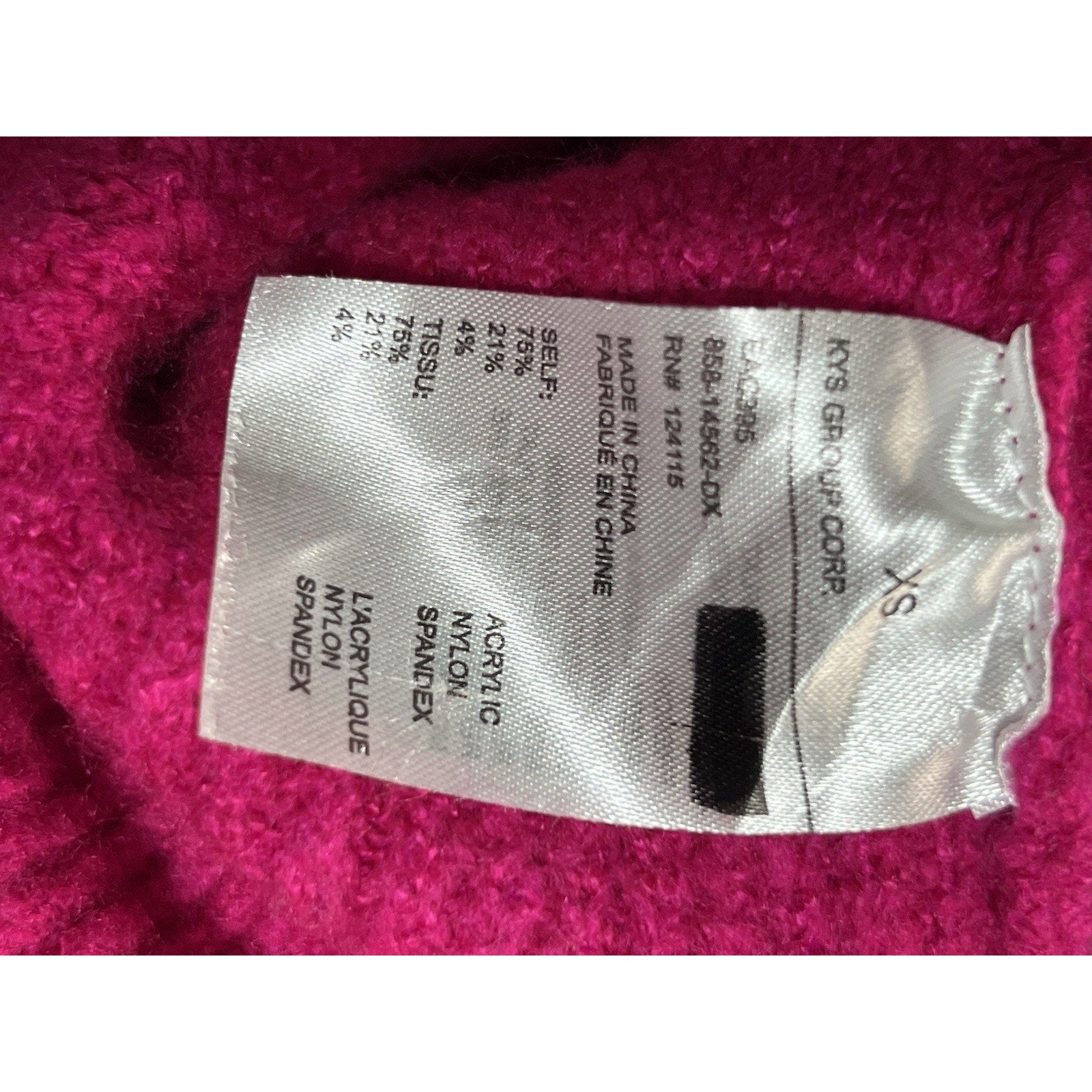 Frame Hot Pink Cropped Knit Sweater Women’s Size XS NWOT