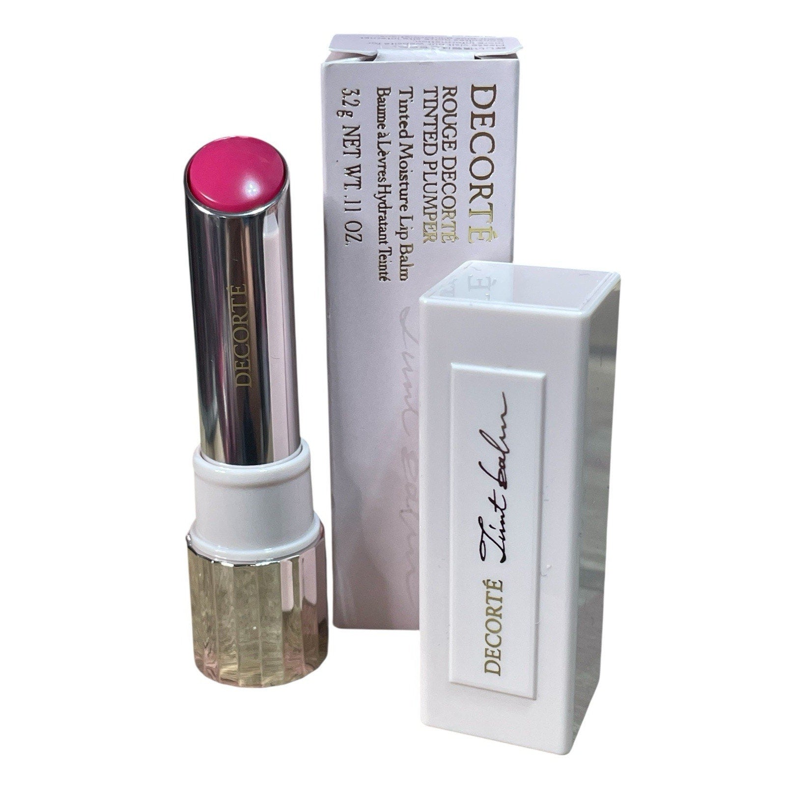 Decorte Tinted Lip Balm 04 Strawberry Pink New In Box
