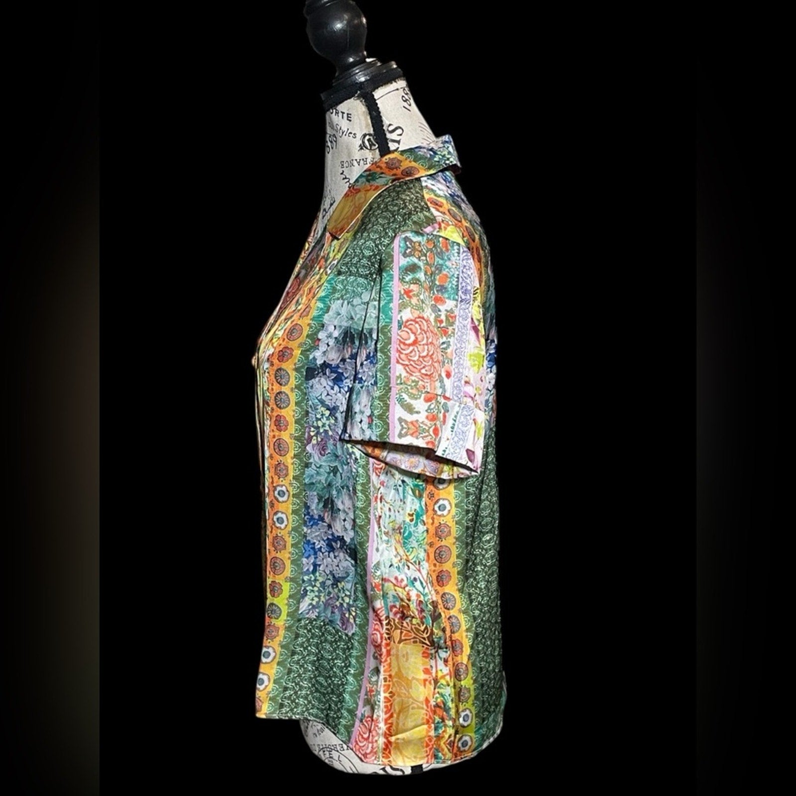 Alison Olivia Extra Small Floral Button-Up Blouse, New with Tags, $295 MSRP