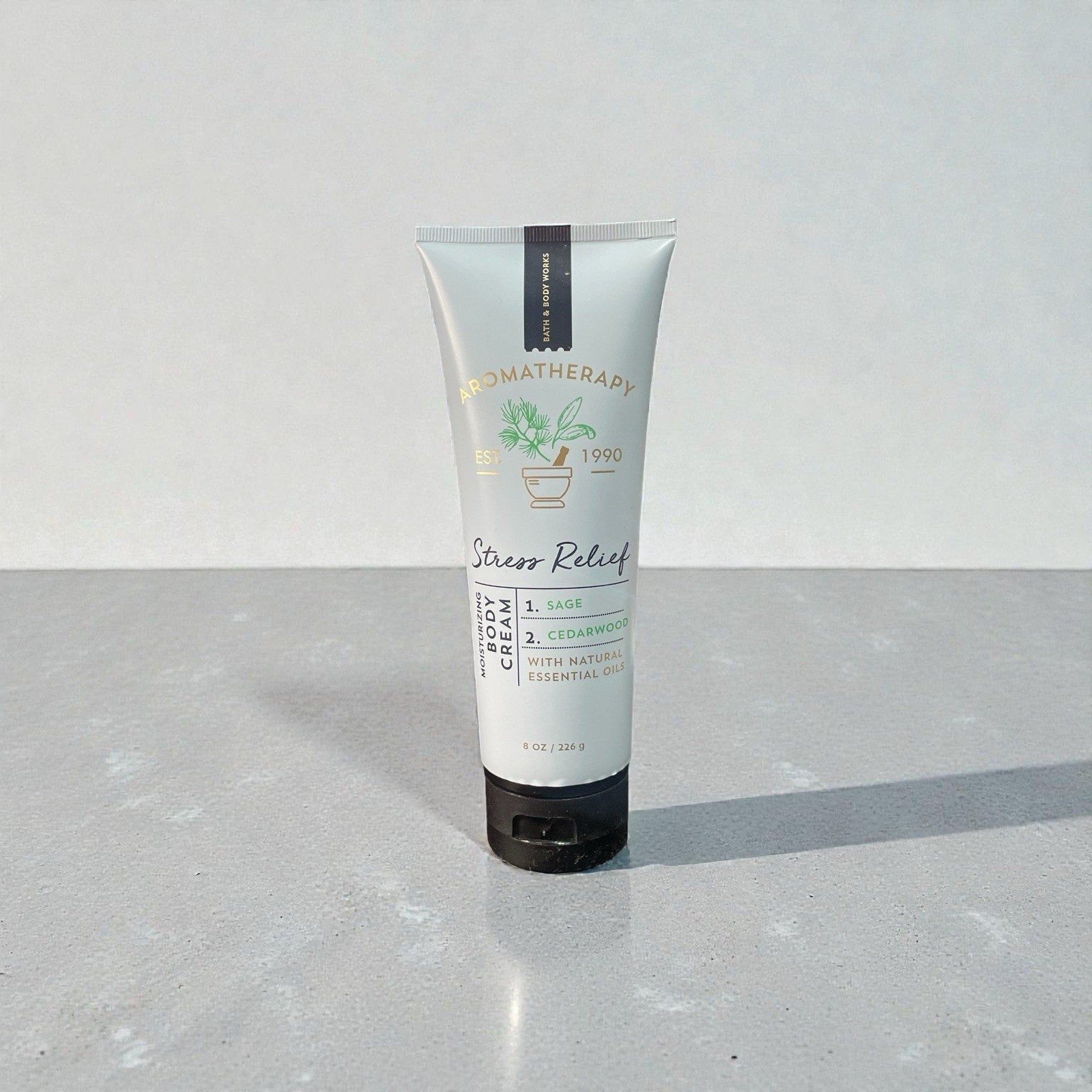 Bath And Body Works Stress Relief Sage And Cedarwood Body Cream 8 Oz New