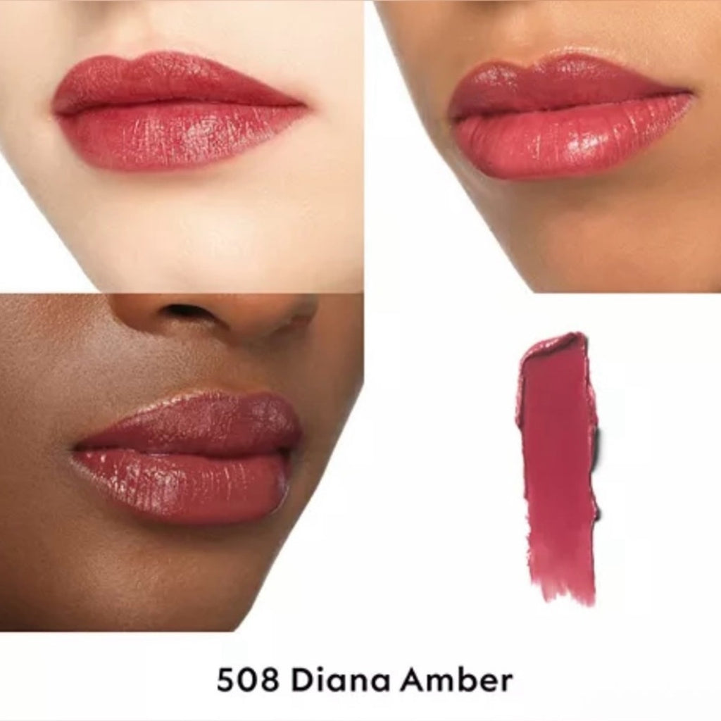 Gucci 508 Dana Amber Lipstick with Floral Design NIB