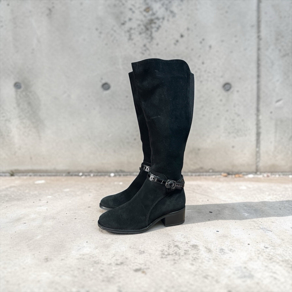 Bos. & Co. Jade boot Knee High Black Suede Boot EU 37