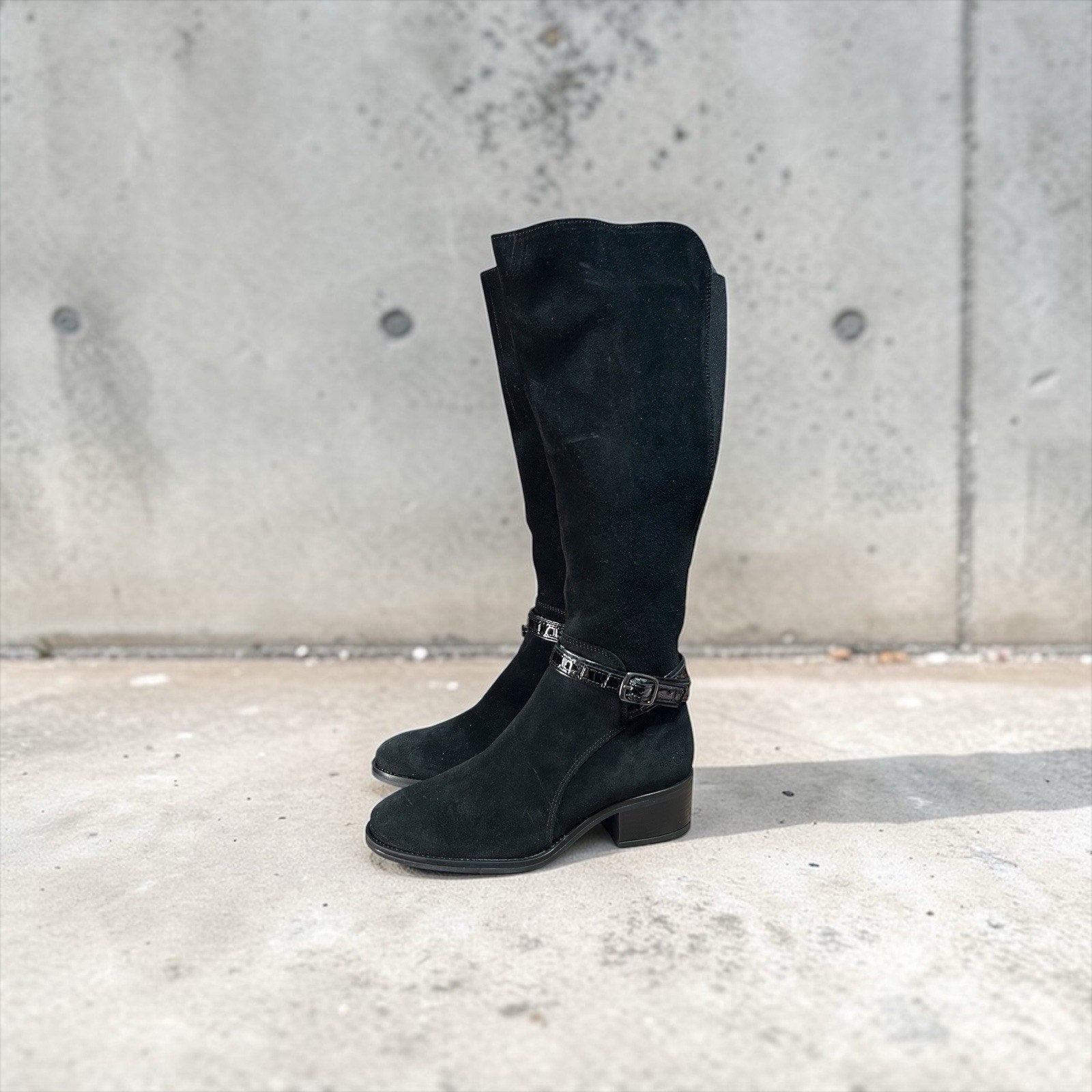 Bos. & Co. Jade boot Knee High Black Suede Boot EU 37