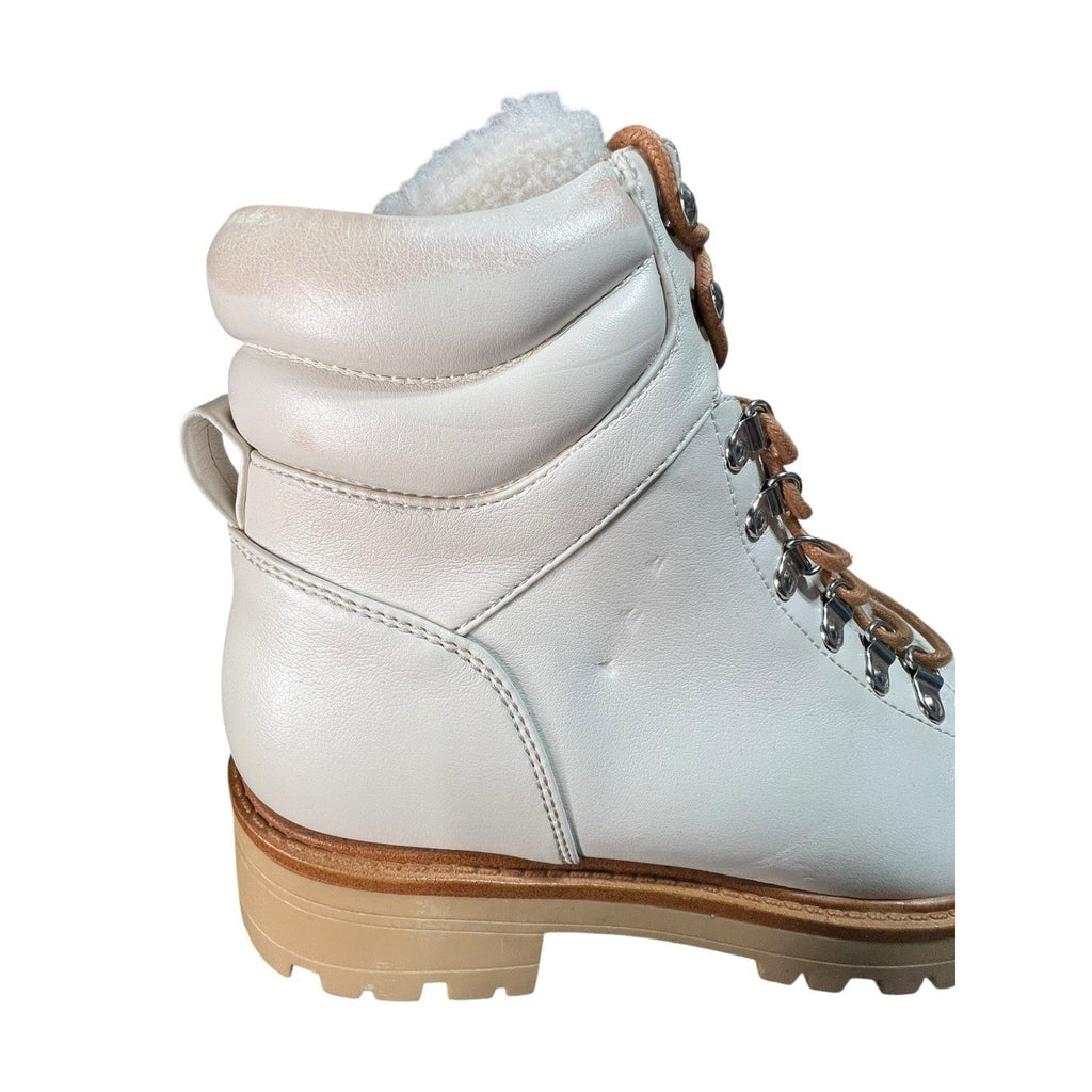 Marc Fisher White Combat Boot Women’s Shoe Size 9 New With Defect