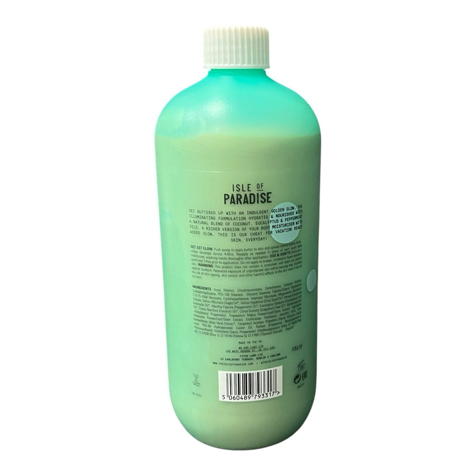 Isle Of Paradise Self Tanning Butter 16.9 Oz New