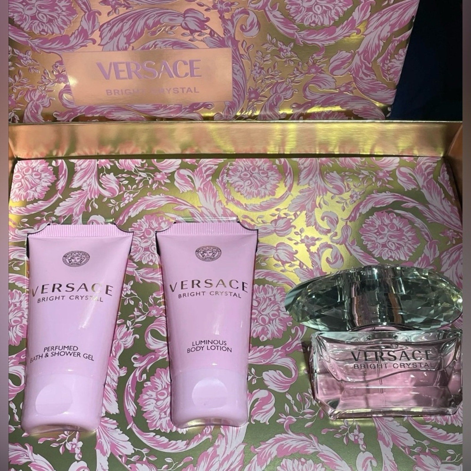 Versace Bright Crystal EDT Pink Gift Set