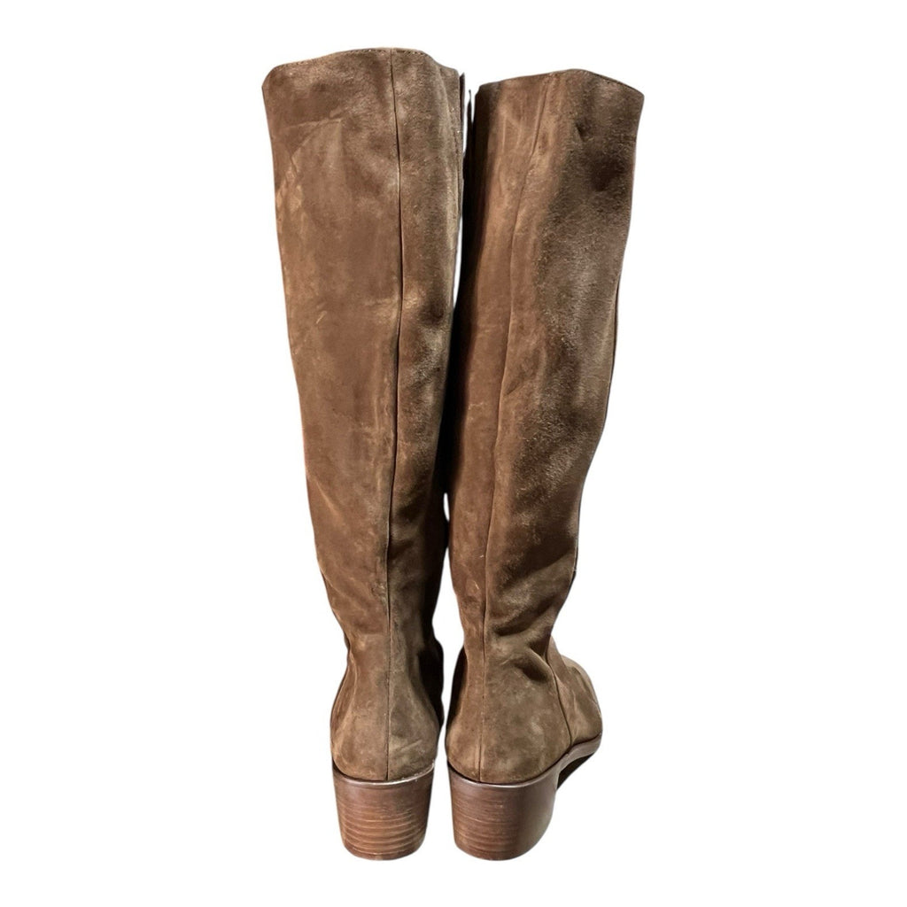Aquatalia women's remo tall boots Brown Suede Women’s Shoe Size 10