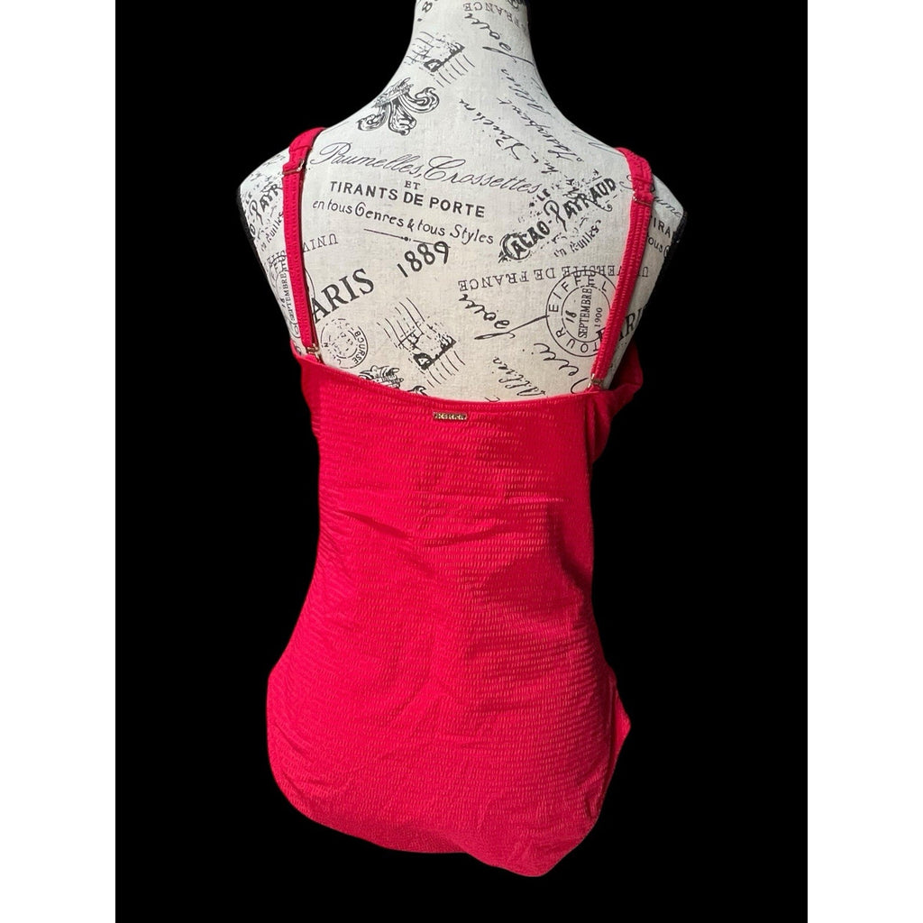 Sea Level Cross Front Multifit One-Piece Swimsuit in Red 16 MSRP $129