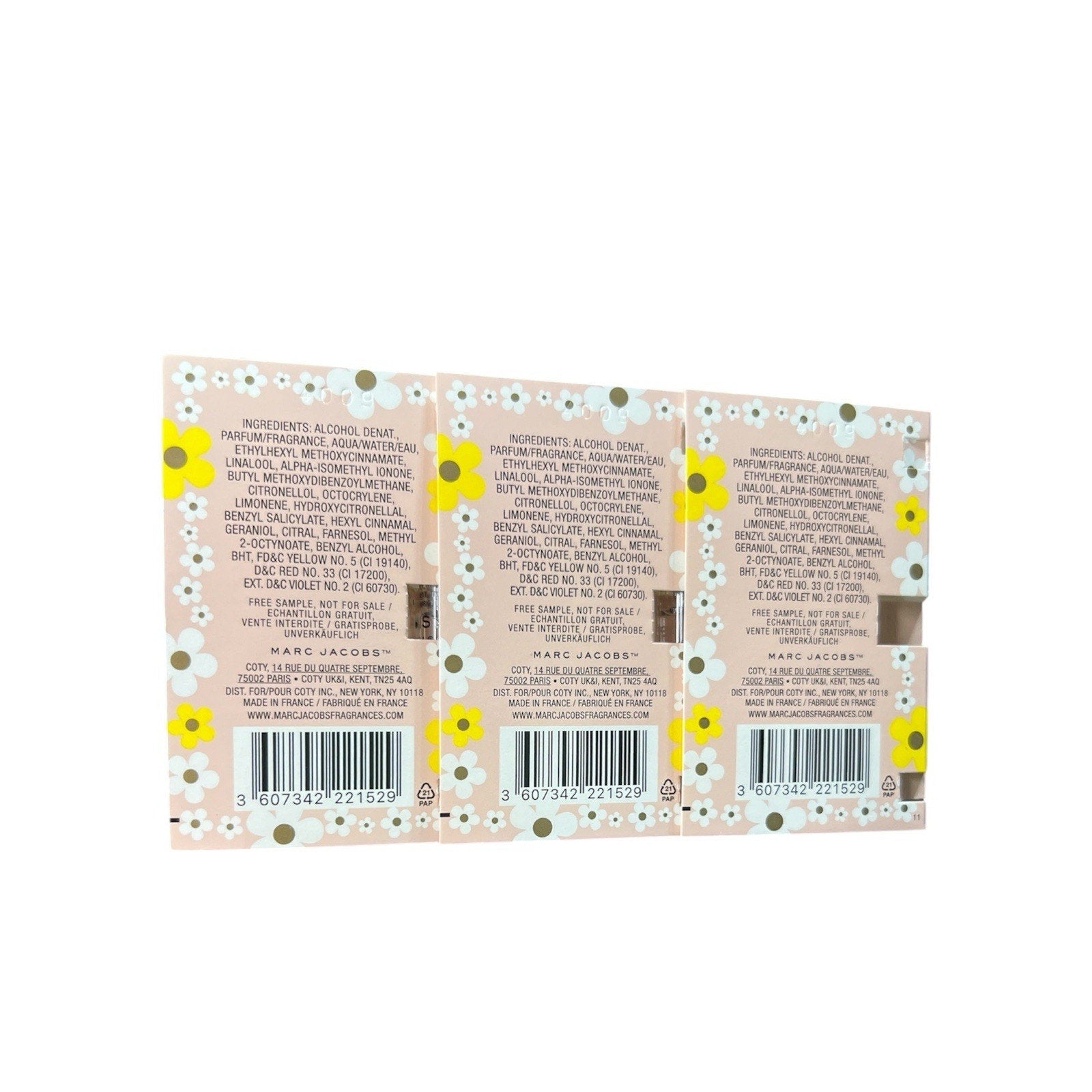 Mark Jacobs Daisy Eau So Fresh - Set of 3 x 1.2ml Vials New