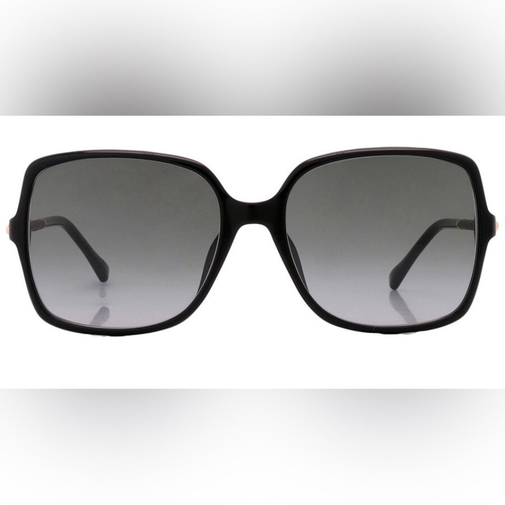Jimmy Choo elegant Black Gradient Lens Sunglasses NIB MSRP $354