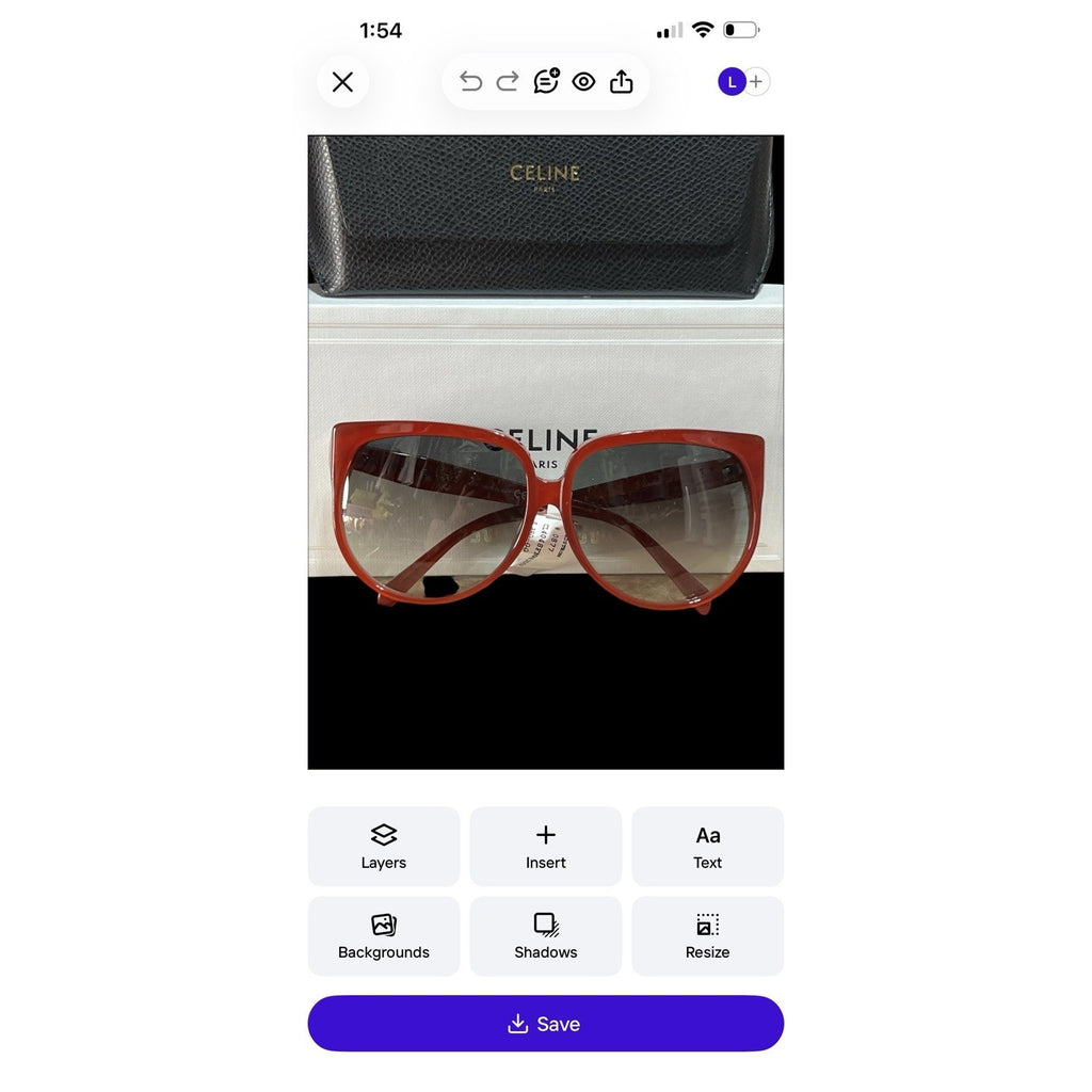 Celine Red Gradient Lense Sunglasses NIB MSTP $390