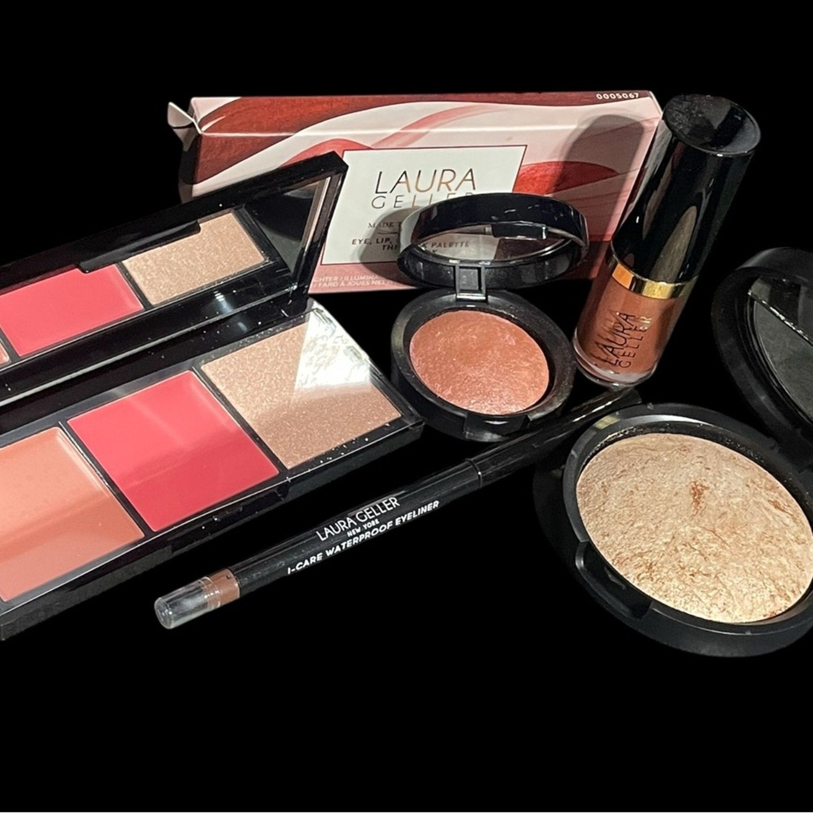 Laura Geller Blush and Highlighter Set with Pink and Brown Tones