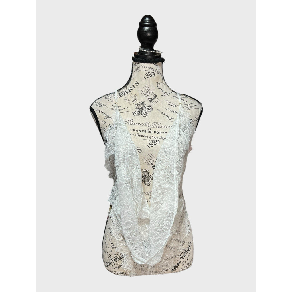 Suzy Black ivory One Piece Lingerie Womens Size S NWT