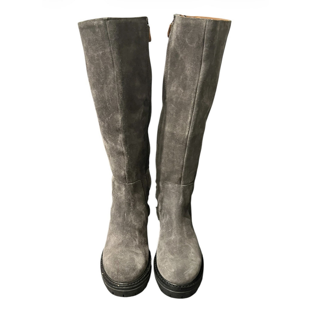 Gentle Souls by Kenneth Cole Women's Brandon Knee-High Boots Gray suede Sz 7