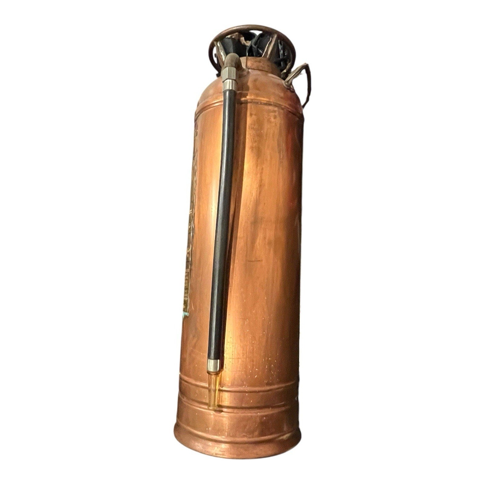 Red Star Vintage Copper / Brass Fire Extinguisher