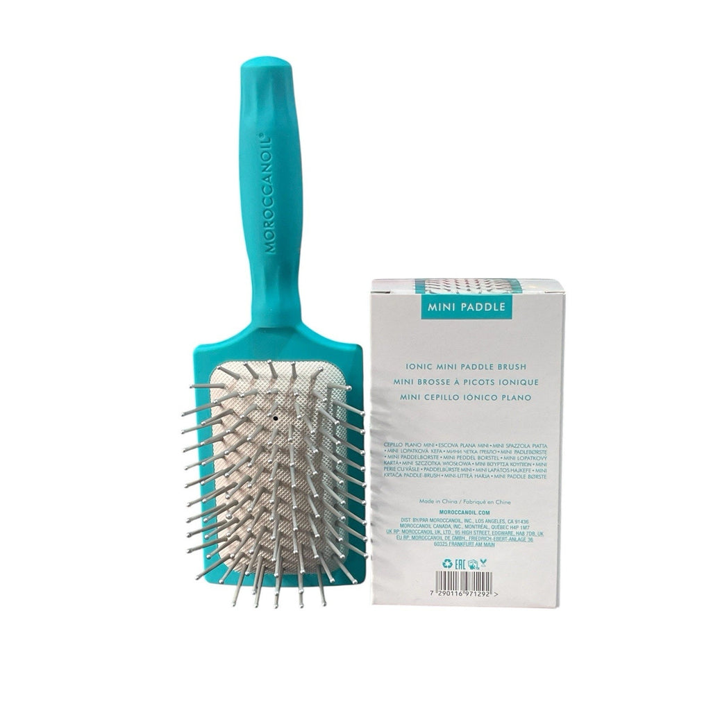 Moroccanoil Mini Paddle Brush - Travel-Size Detangler for Sleek, Shiny Hair