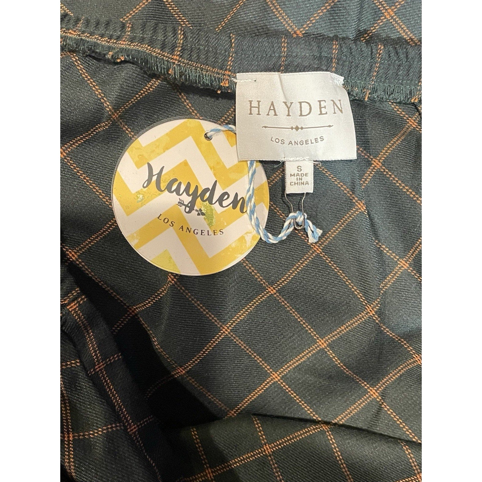 Hayden Plaid Mini Dress, Small - Bell Sleeves, NWT
