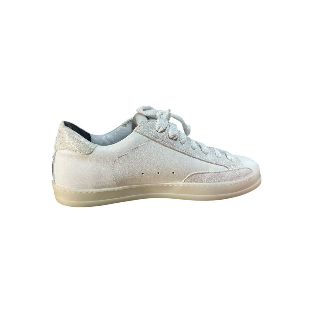 P448 John sneakers in white leather with silver accents EU 38