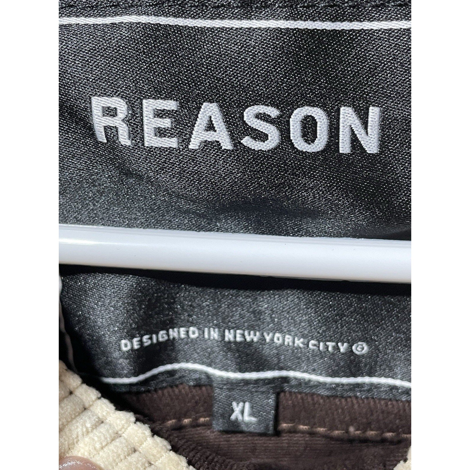 Reason Brand Brown Denim Jacket NWT Mens XL
