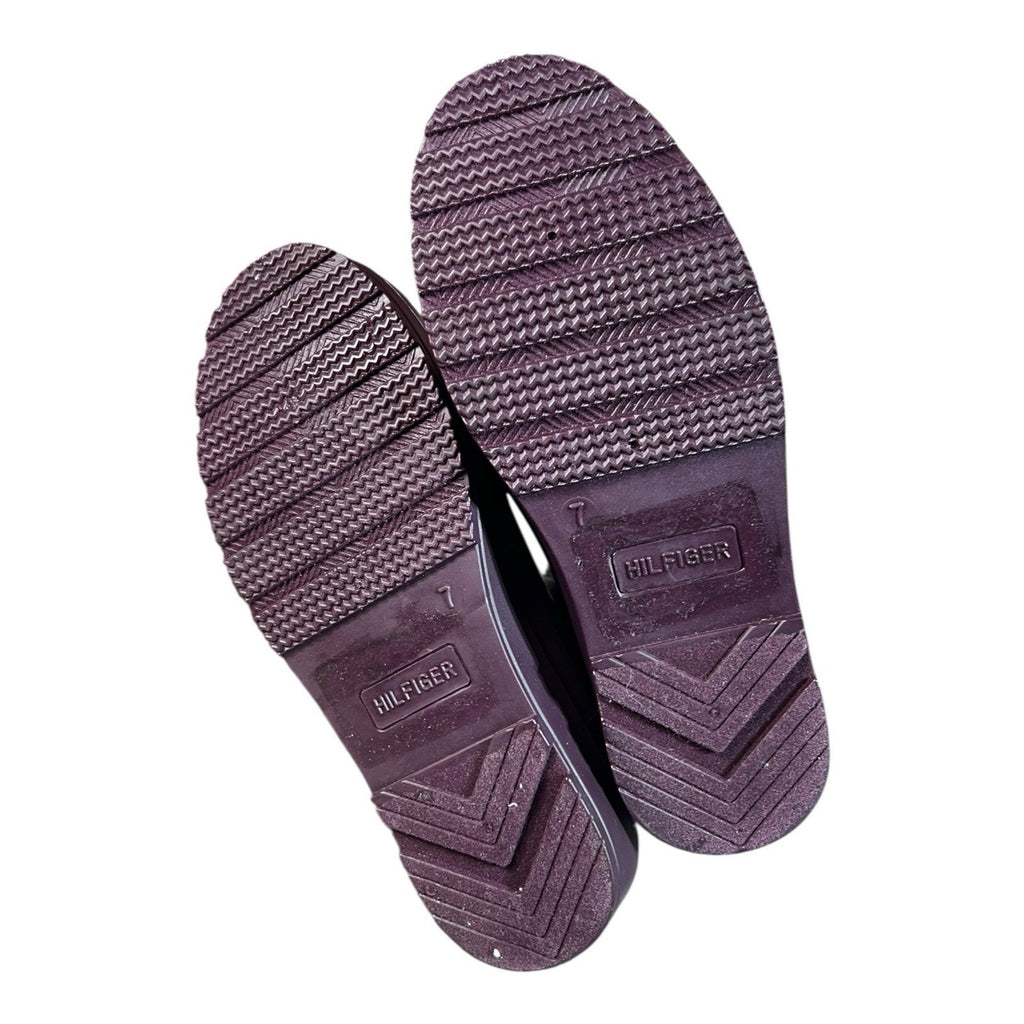 Tommy Hilfiger Purple Ankle Rubber Rain Boot Women’s Shoe Size 7