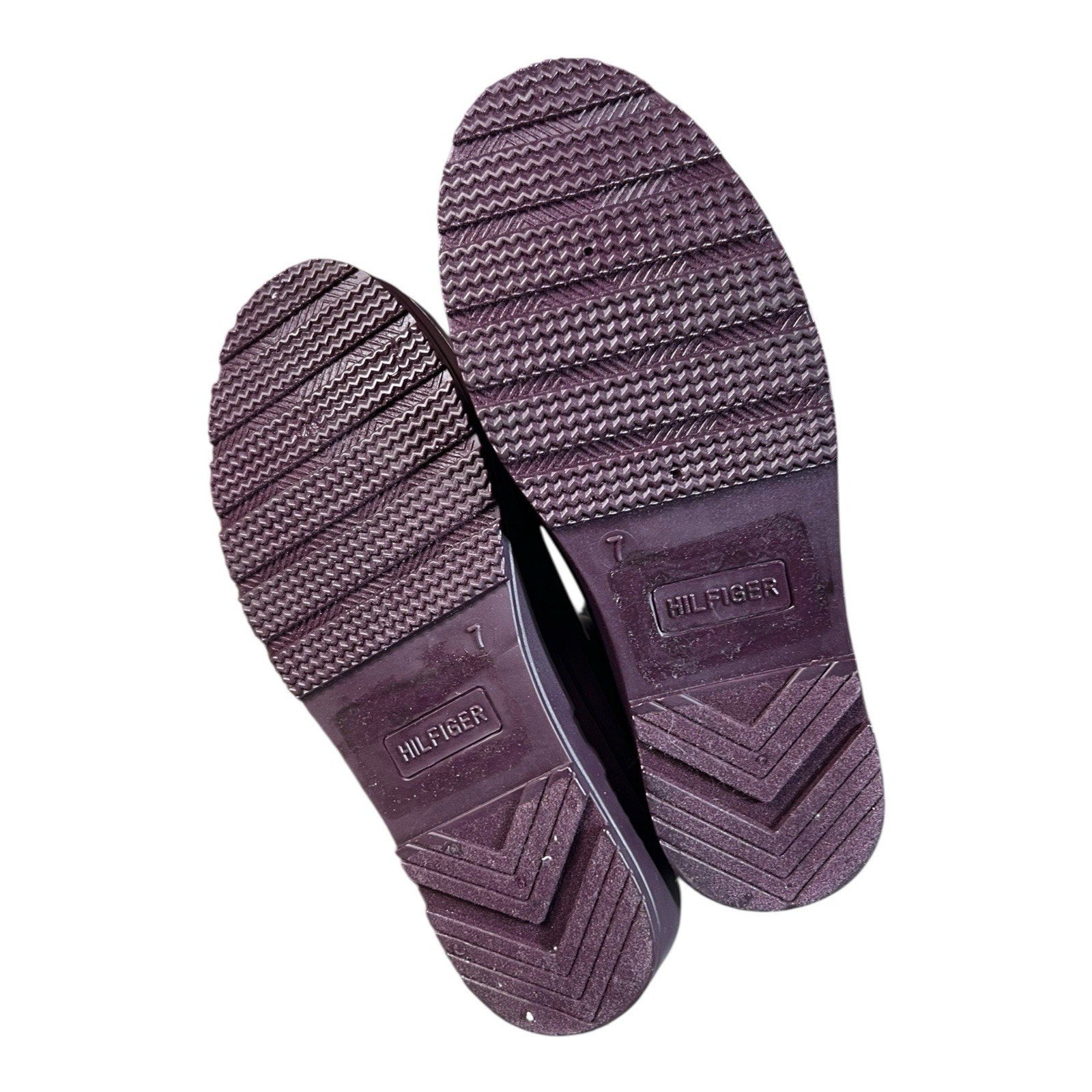 Tommy Hilfiger Purple Ankle Rubber Rain Boot Women’s Shoe Size 7