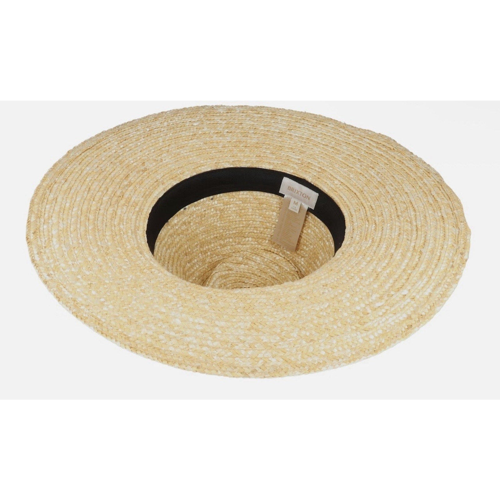 Brixton Joanna Hat Honey/Joe Blue Straw Hat NWT