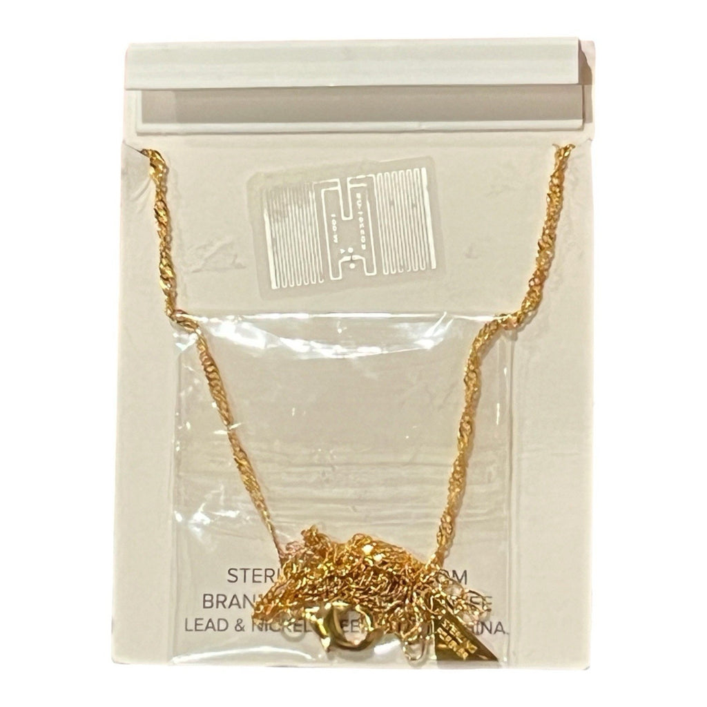 Sterling Forever necklace 14K gold-plated with cubic zirconia