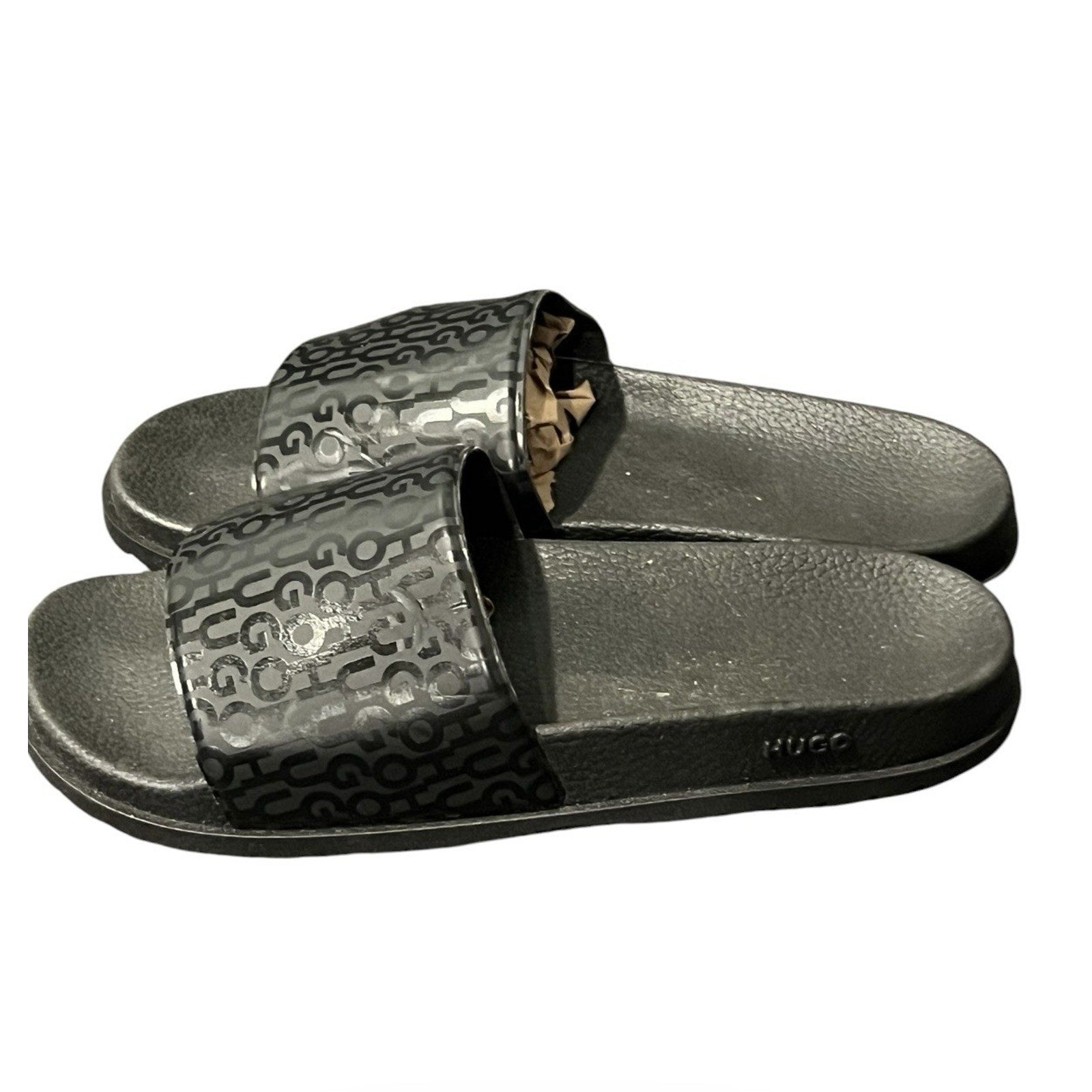 HUGO by Hugo Boss "Timein Black Slides Women’s Size 8
