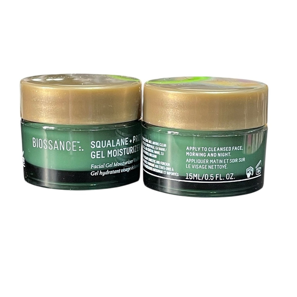 Biossance Green and Gold Gel Moisturizer Set of 2) .5 Oz