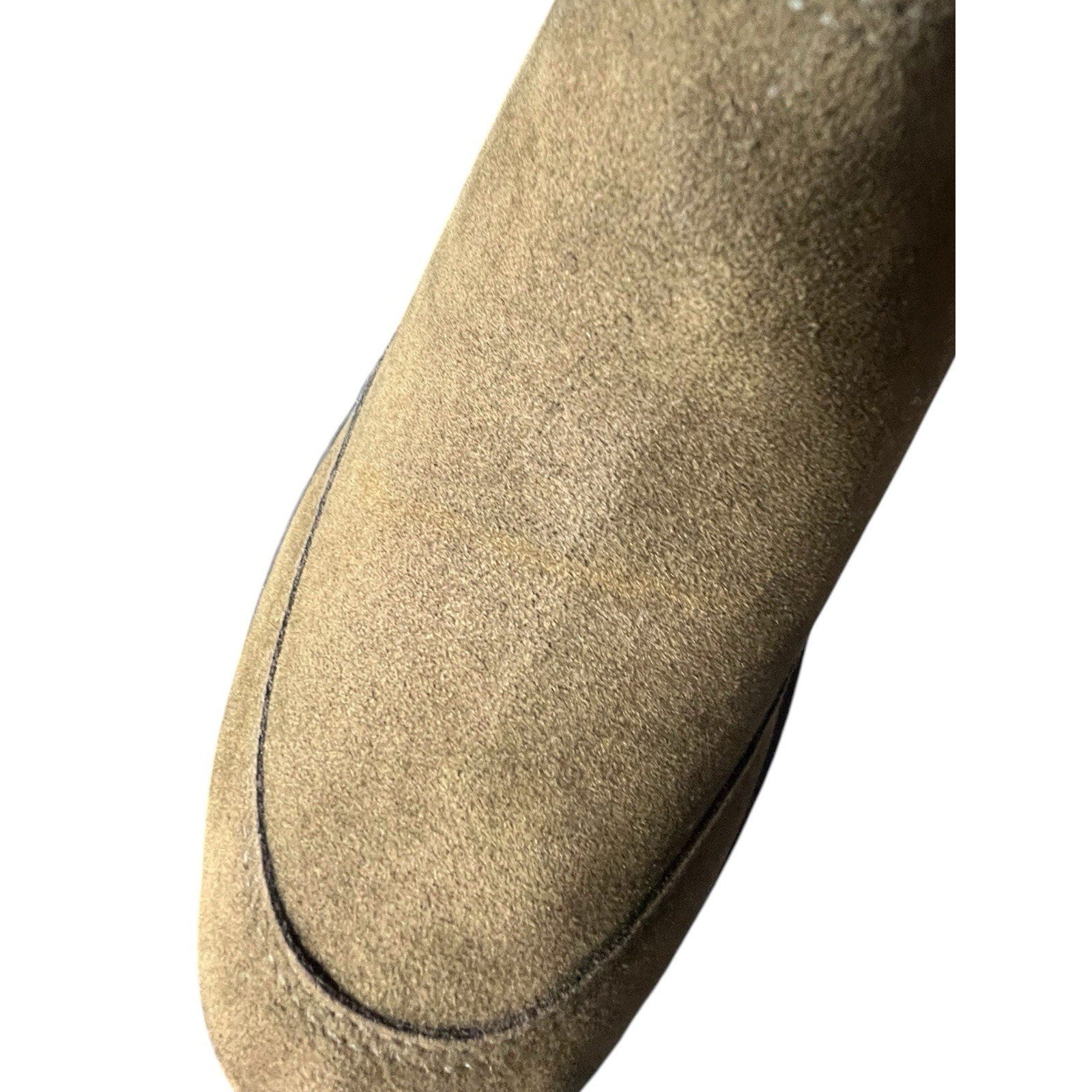 Farm Rio Army Green Suede Tall Shaft Boots featuring a chunky lug soleUS 7 EU 38
