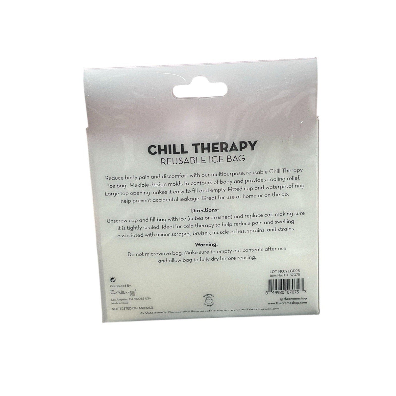 The Crème Shop Chill Therapy Reusable Ice Bag