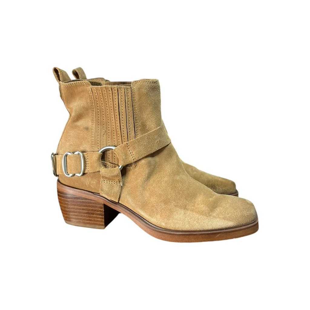 Sam Edelman Bellamie camel harness moto bootie Size 6.5M