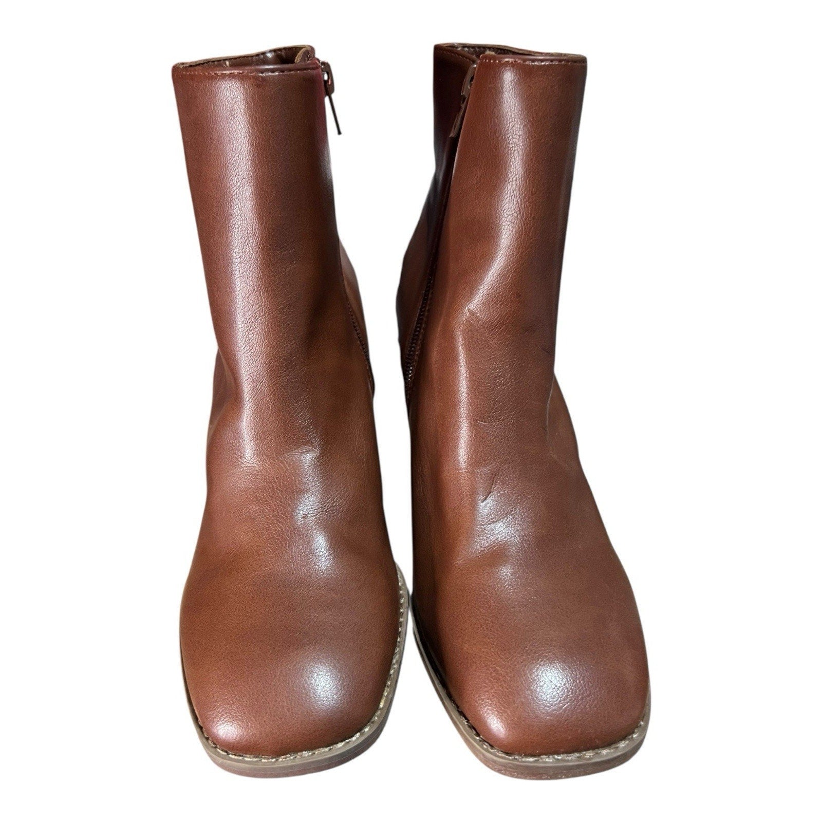 Dolce Vita Rupart Brown Vegan Ankle Bootie Women’s Shoe Size 6.5