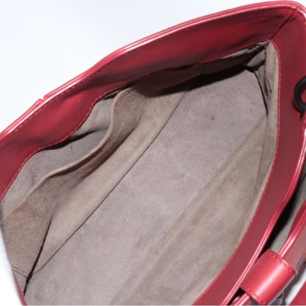 Bottega Veneta Orange and Maroon Woven Leather crossbody Bag Pre Owned