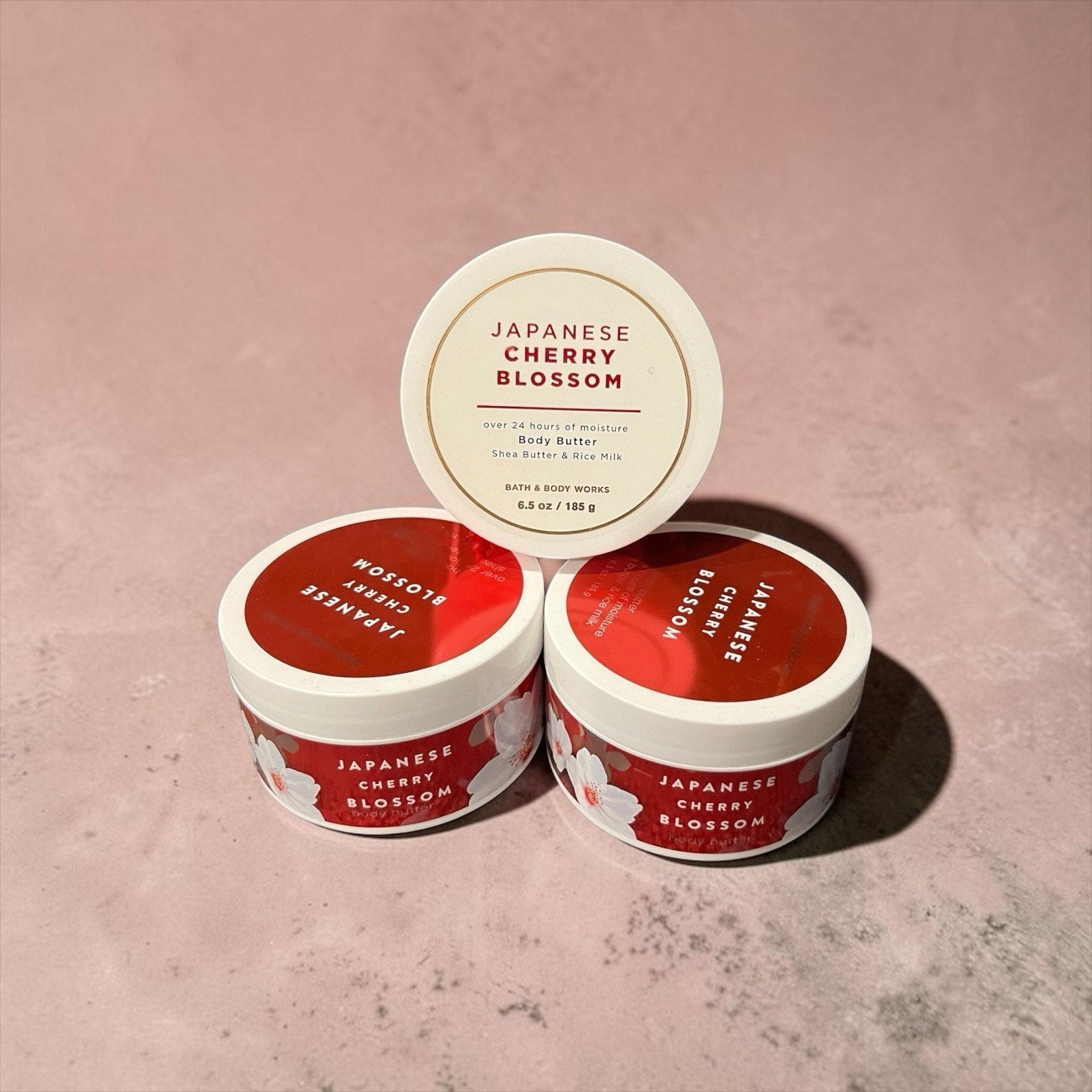 Bath And Body Works Japanese Cherry Blossom Body Butter Set Of 3