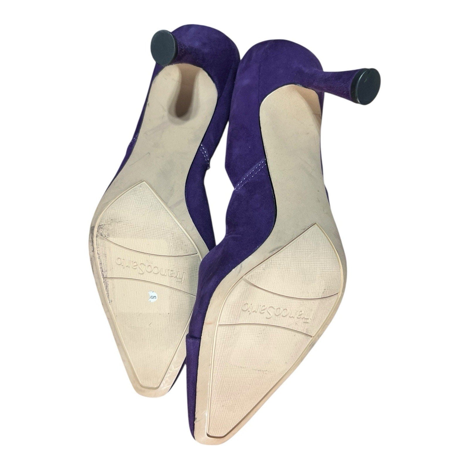 Franco Sarto Purple Suede 3.5 In Heels Women’s Shoe Size 7M