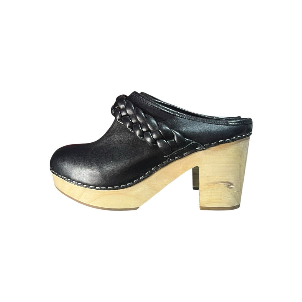 Dolce Vita Hila slip-on clogs Black Leather Women’s Shoe Size 9.5