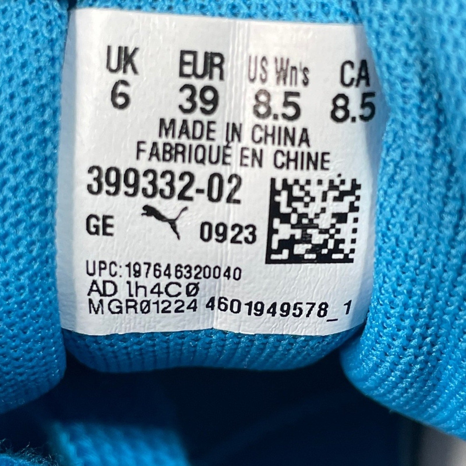 Fenty Puma Womens Blue and Yellow Sneakers New No Box size 8.5 eu 39