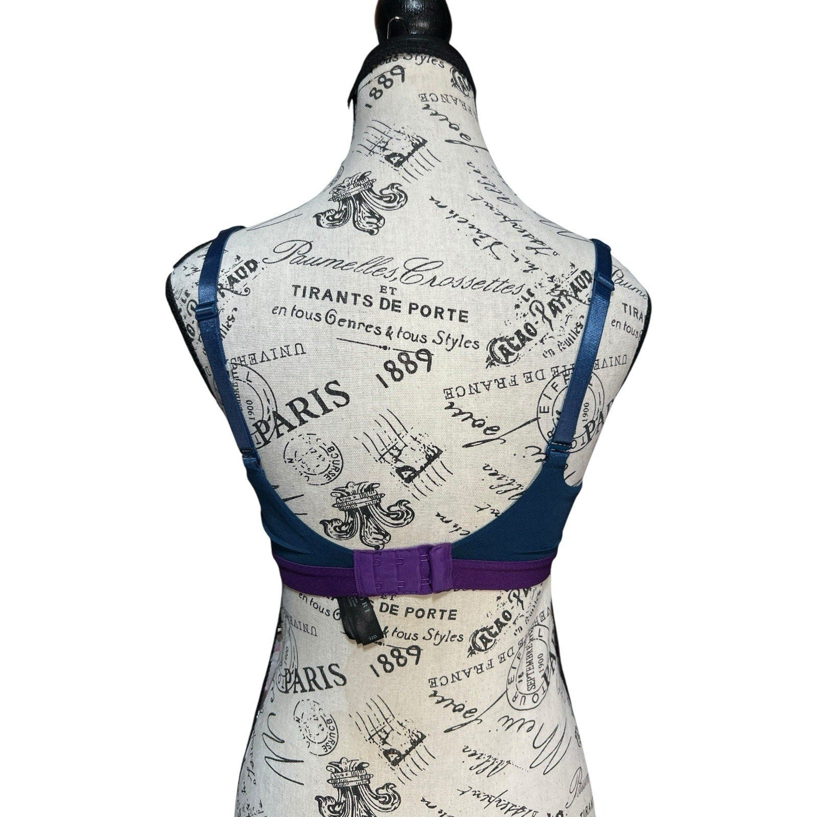 Natori Recharge Sport Bra Navy Blue And Purple Size 32D