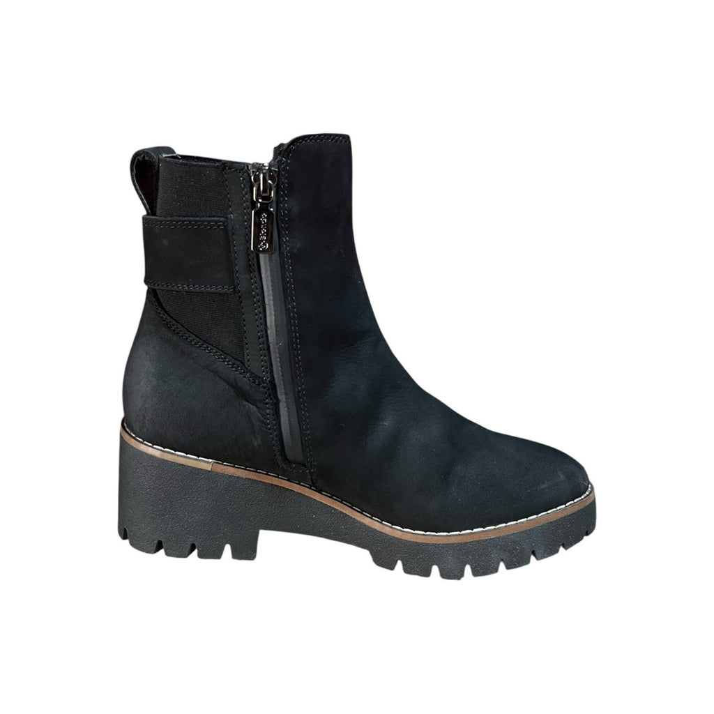 Blondo Dahlia waterproof bootie Black Suede Women’s Size 7.5 M