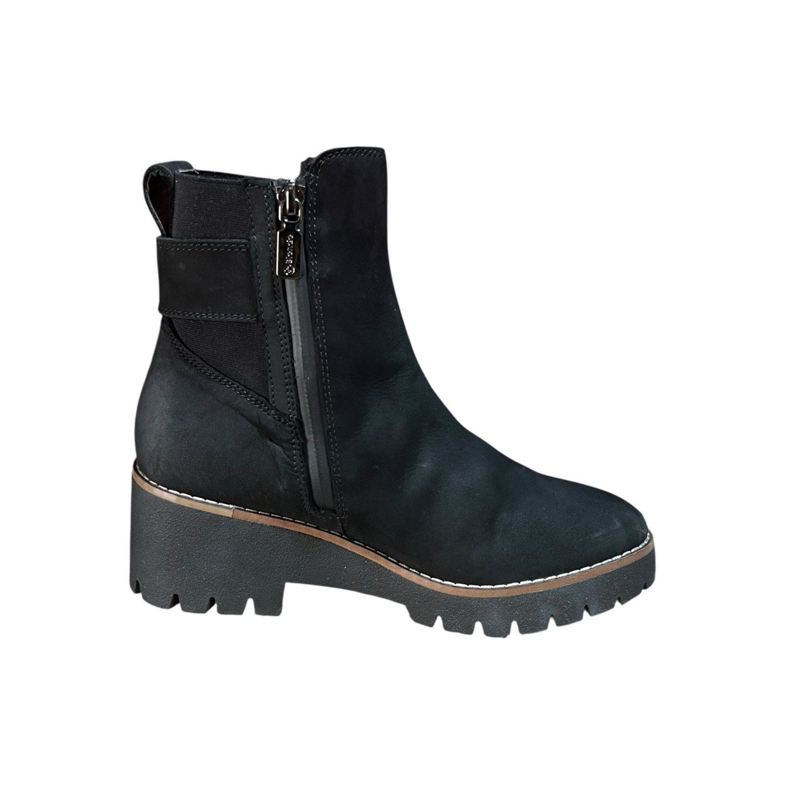 Blondo Dahlia waterproof bootie Black Suede Women’s Size 7.5 M