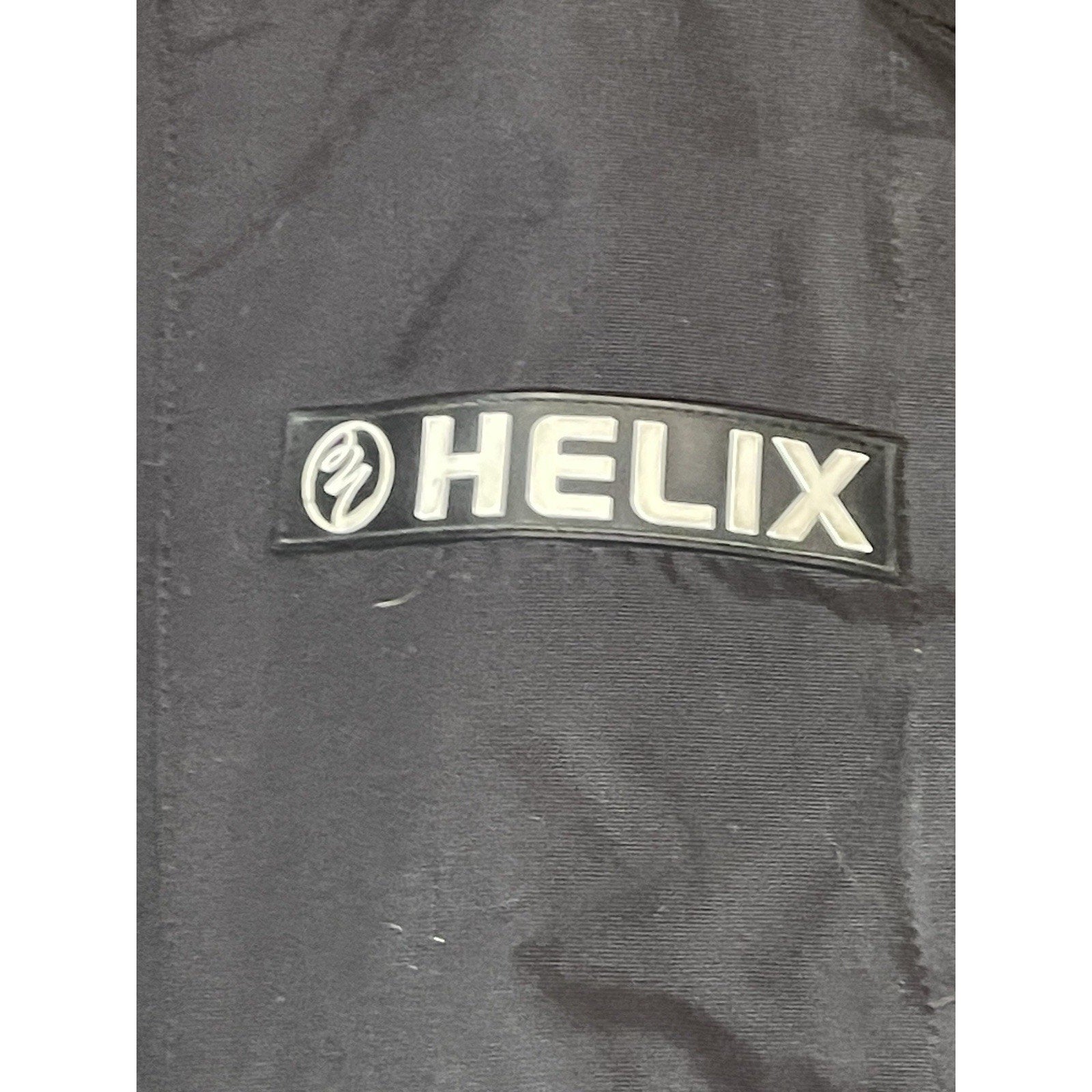 Helix Snowboarding Jacket Mens L Black White Logo